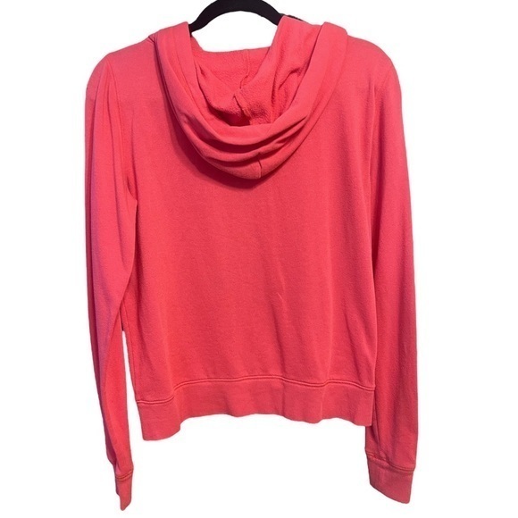 Med PINK Victoria’s Secret Zip Up Hoodie Hooded Sweatshirt Logo Light Jacket - Picture 5 of 5